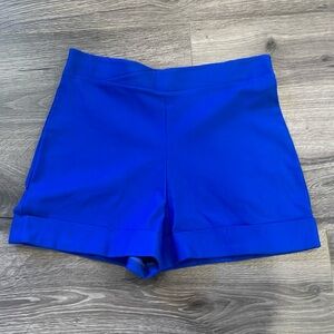 Bettie Page Queen of Pinups blue high waisted shorts size XL
